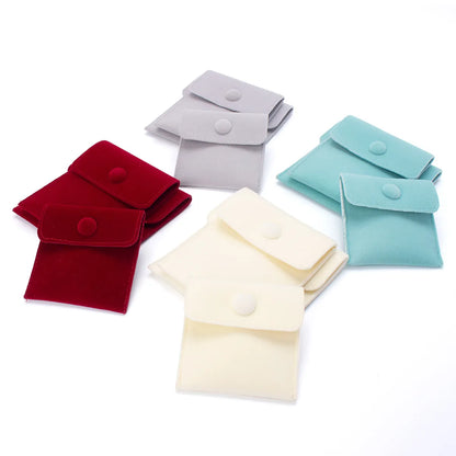 1 Piece Fashion Solid Color Flannel Jewelry Packaging Bags