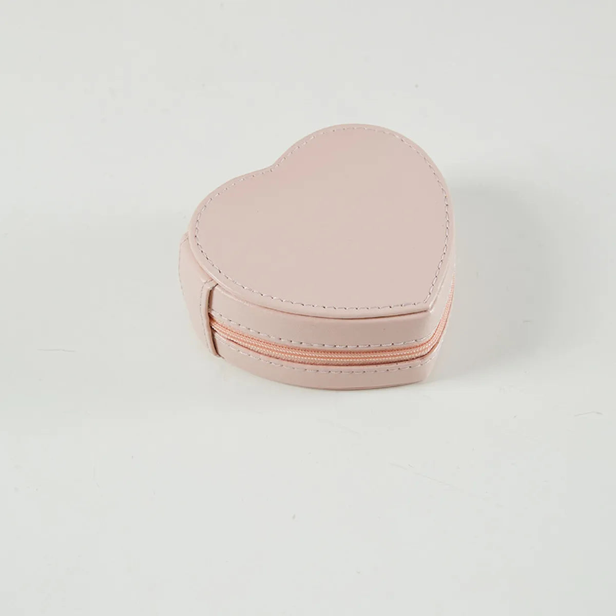 Fashion Heart Shape Solid Color Pu Leather Jewelry Boxes