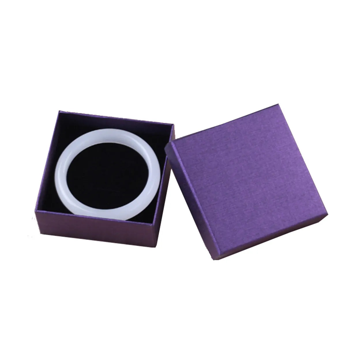 1 Piece Fashion Solid Color Paper Jewelry Boxes