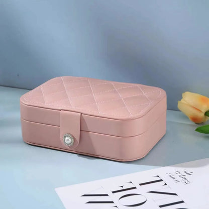 1 Piece Fashion Solid Color Pu Leather Jewelry Boxes