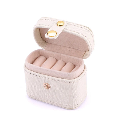 1 Piece Fashion Solid Color Pu Leather Jewelry Boxes