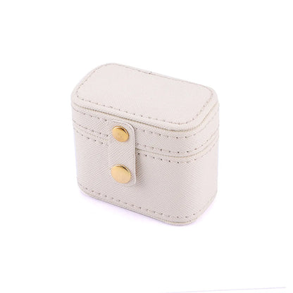 1 Piece Fashion Solid Color Pu Leather Jewelry Boxes