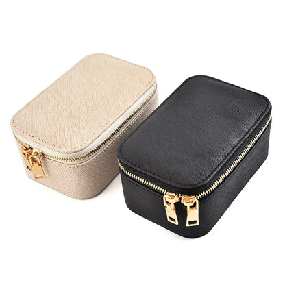 1 Piece Fashion Solid Color Pu Leather Jewelry Boxes