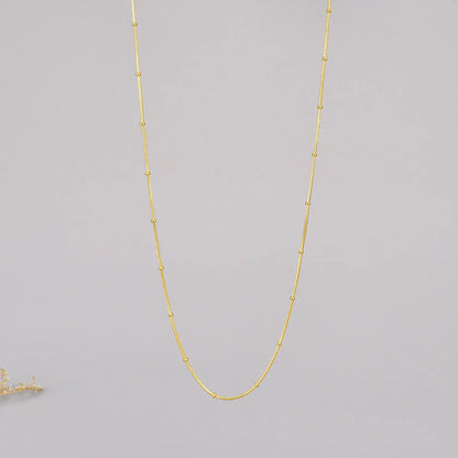 1 Piece Fashion Solid Color Stainless Steel Plating Necklace