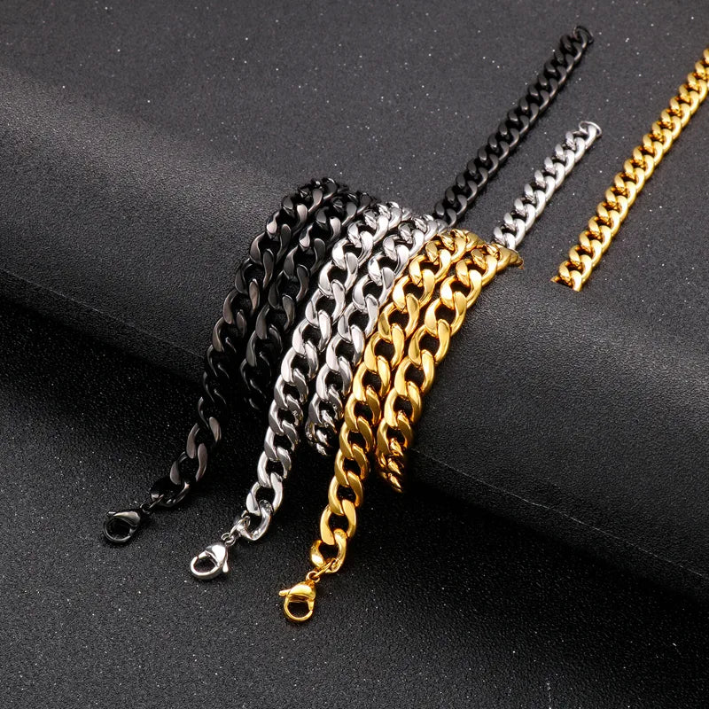 Fashion Solid Color Titanium Steel Men'S Pendant Necklace