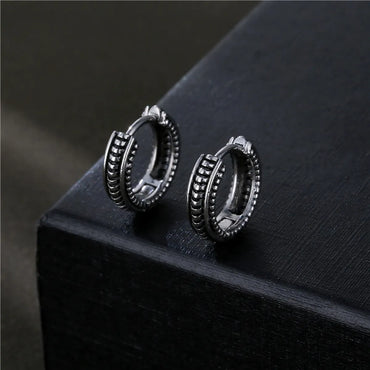 1 Piece Fashion Solid Color Titanium Steel Plating Men'S Earrings