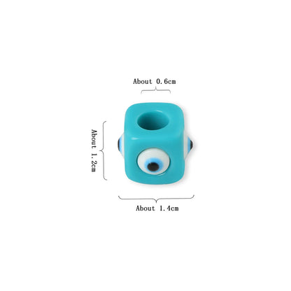 1 Piece 1.2 * 1.4mm Hole Under 1mm Resin Square Eye Beads