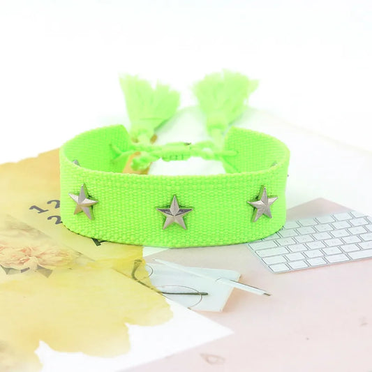 1 Piece Fashion Star Polyester Handmade Unisex Bracelets