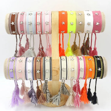 1 Piece Fashion Star Polyester Handmade Unisex Bracelets