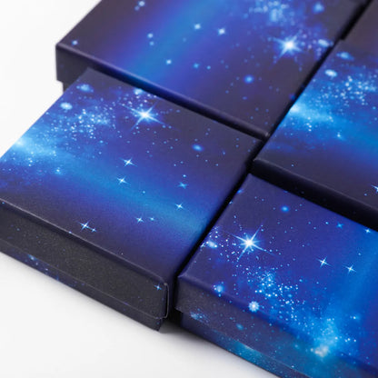 1 Piece Fashion Starry Sky Paper Jewelry Boxes