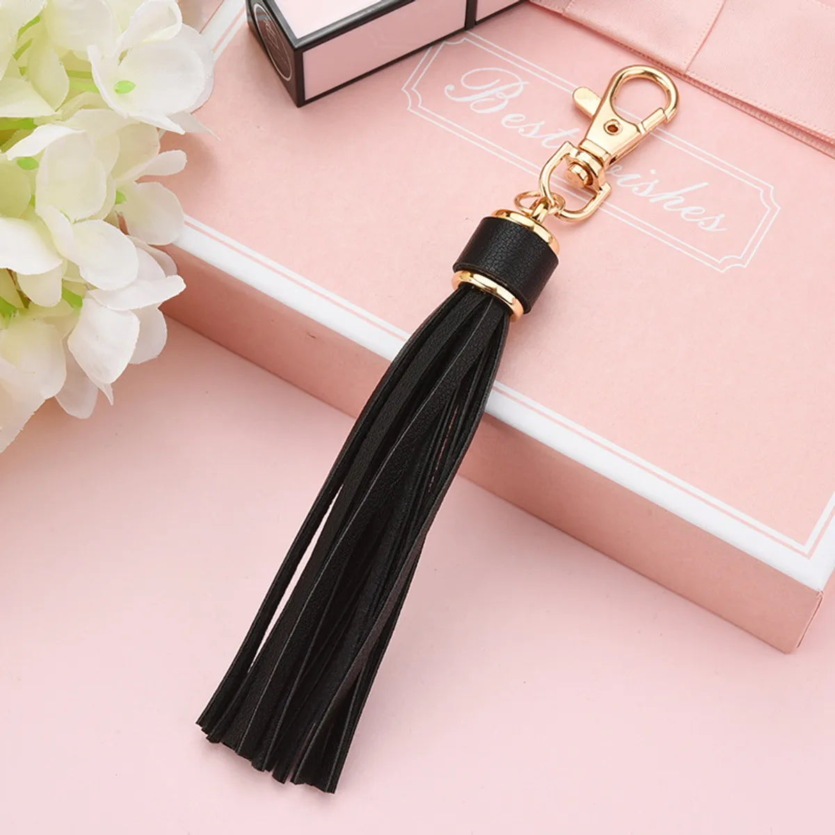 1 Piece Fashion Tassel Pu Leather Women'S Keychain