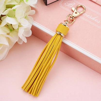 1 Piece Fashion Tassel Pu Leather Women'S Keychain