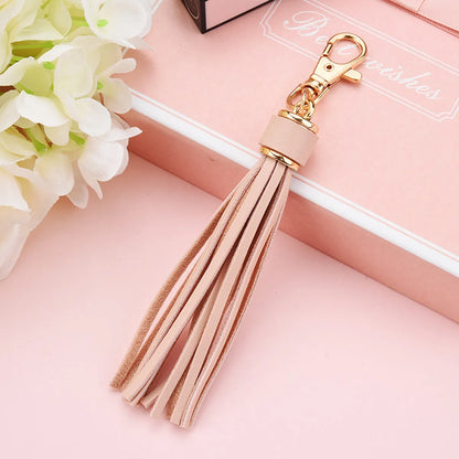 1 Piece Fashion Tassel Pu Leather Women'S Keychain