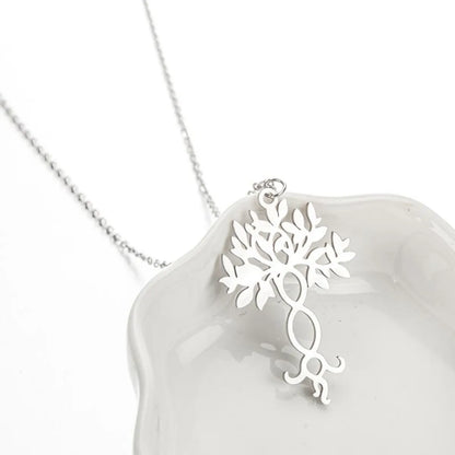 1 Piece Fashion Tree Titanium Steel Pendant Necklace