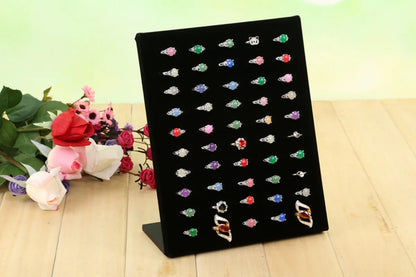 1 Piece Flannel Simple Style L Shape Jewelry Rack