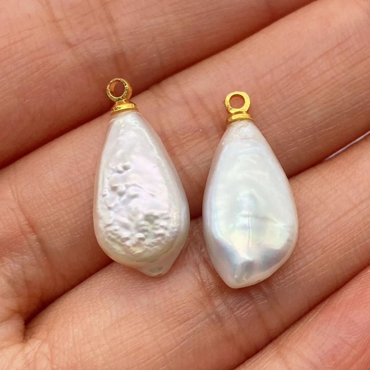 1 Piece Freshwater Pearl Solid Color Pendant