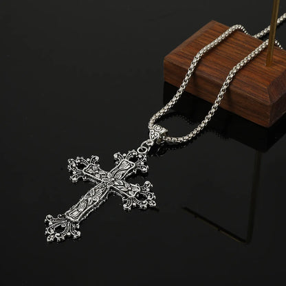 Gothic Cross Alloy Plating 14k Gold Plated Unisex Pendant Necklace