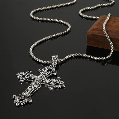 Gothic Cross Alloy Plating 14k Gold Plated Unisex Pendant Necklace