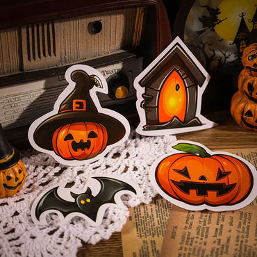 1 Piece Halloween Pattern Pumpkin Party Halloween Stickers Cute Stickers