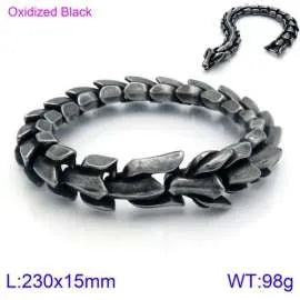 1 Piece Hip-Hop Animal Dragon Titanium Steel Bracelets