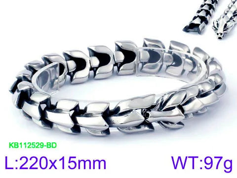 1 Piece Hip-Hop Animal Dragon Titanium Steel Bracelets