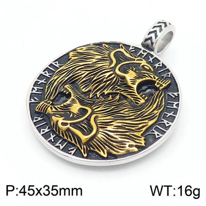 1 Piece Titanium Steel 18K Gold Plated Simple Style Pendant