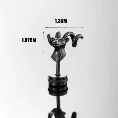 1 Piece Hip-Hop Cool Style Antelope Nail 316 Stainless Steel  Ear Studs