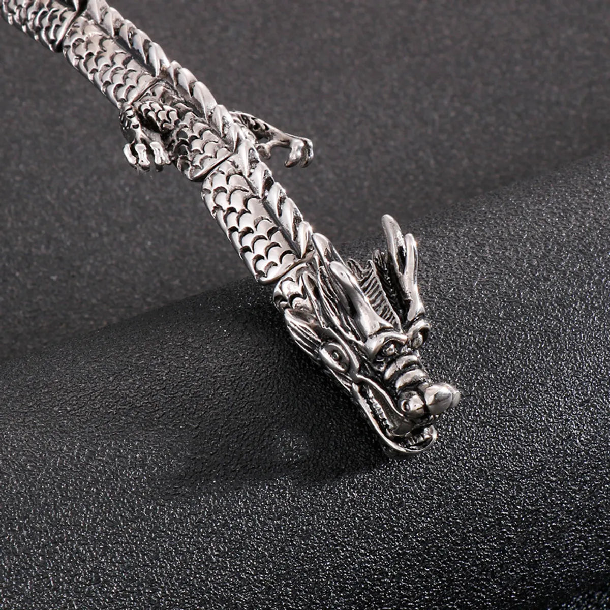 1 Piece Hip-hop Dragon Titanium Steel Bangle