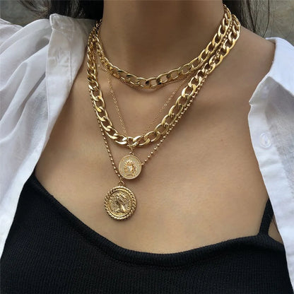 1 Piece Hip-hop Geometric Alloy Women's Necklace