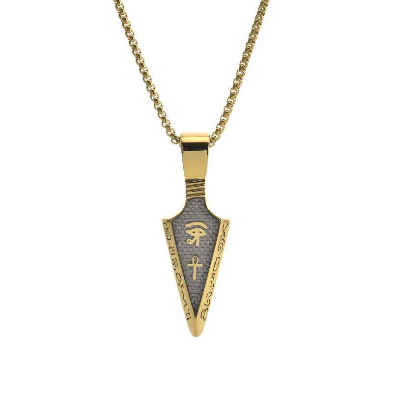 1 Piece Hip-Hop Geometric Cross Stainless Steel Plating Necklace