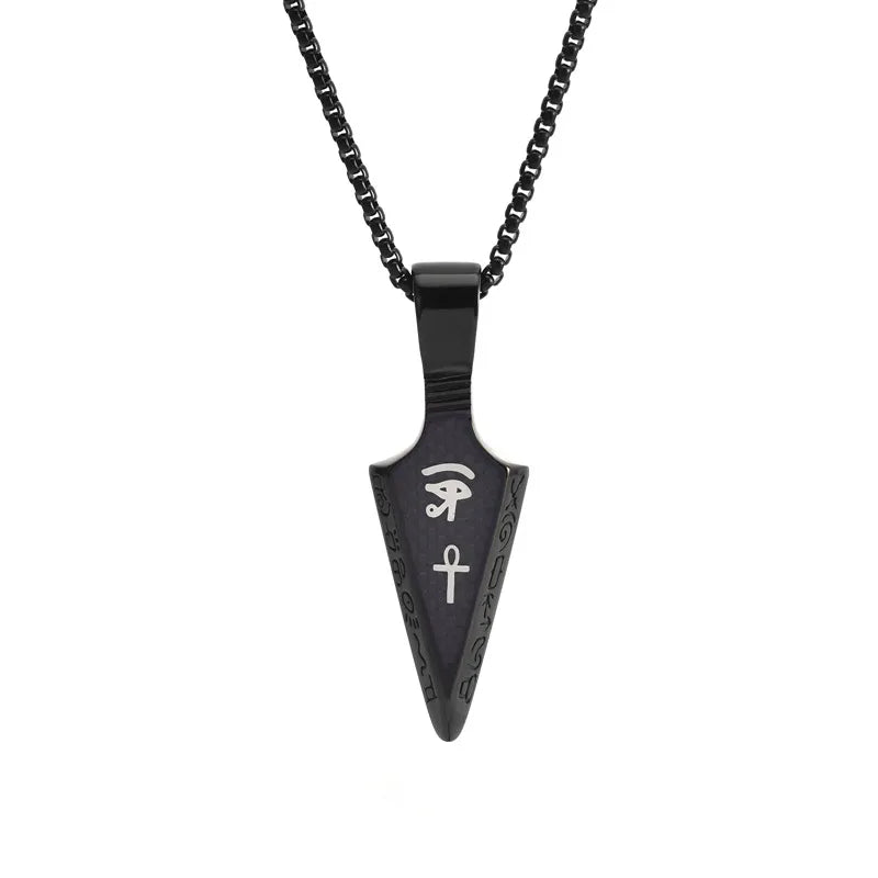 1 Piece Hip-Hop Geometric Cross Stainless Steel Plating Necklace