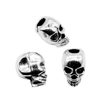 1 Piece Hip-Hop Retro Skull Alloy Plating Beads Jewelry Accessories