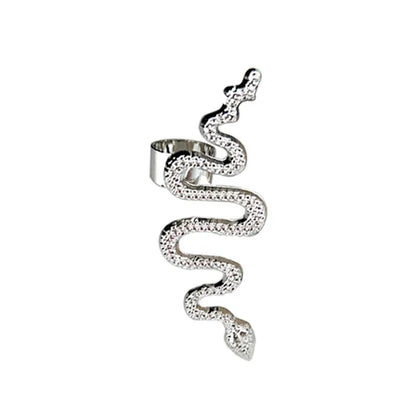 1 Piece Hip-Hop Retro Snake Plating Alloy Ear Cuffs