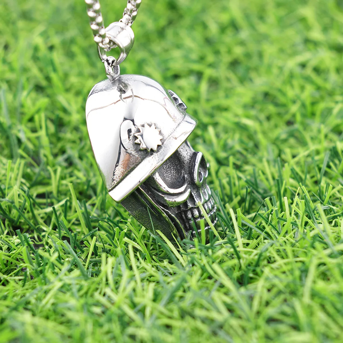 1 Piece Hole 10mm+ 304 Stainless Steel Skull Polished Pendant