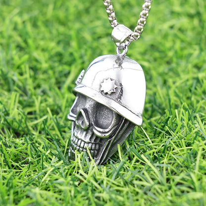 1 Piece Hole 10mm+ 304 Stainless Steel Skull Polished Pendant