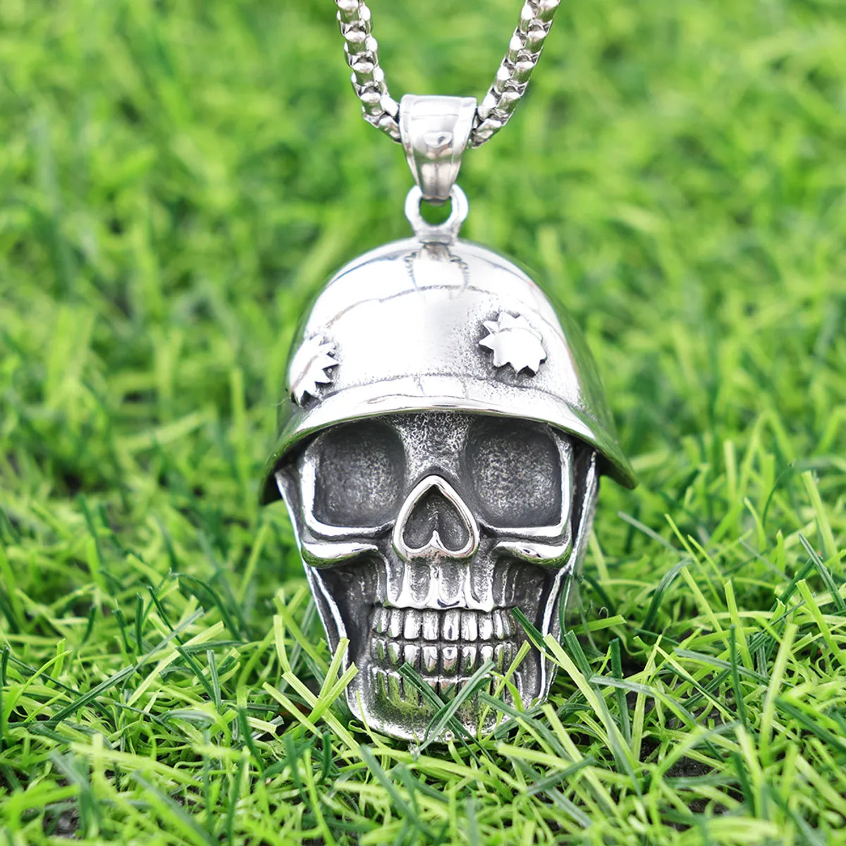 1 Piece Hole 10mm+ 304 Stainless Steel Skull Polished Pendant