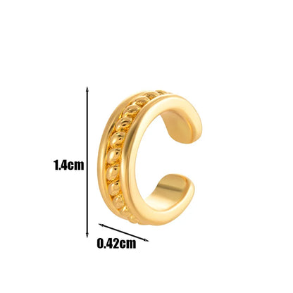 1 Piece IG Style French Style Simple Style Geometric Inlay Copper Zircon Cartilage Earrings