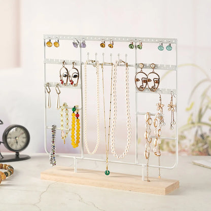 1 Piece Iron Simple Style Classic Style Solid Color Jewelry Rack