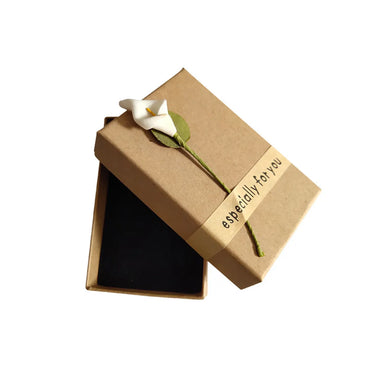 1 Piece Kraft Paper Simple Style Classic Style Holiday Daily Color Block Jewelry Boxes