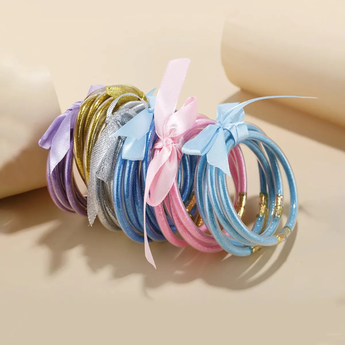 Lady Bow Knot Plastic Resin Women's Bracelets