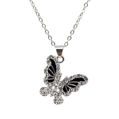 1 Piece Lady Butterfly Alloy Plating Artificial Rhinestones Women's Necklace