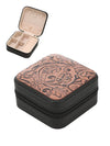 1 Piece Leather Retro Simple Style Daily Leaves Jewelry Boxes