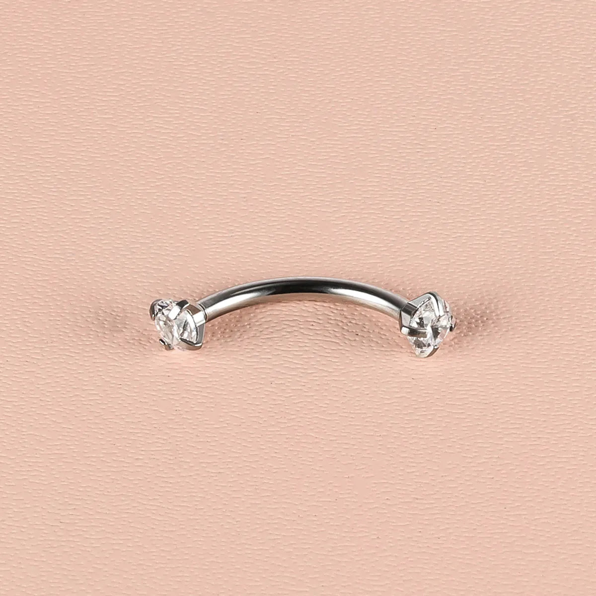 1 Piece Lip Rings Simple Style Classic Style Geometric 303 Stainless Steel Polishing Inlay Zircon Eyebrow Studs