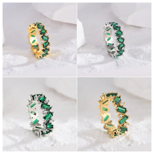 1 Piece Luxurious Round Copper Plating Inlay Zircon Rings