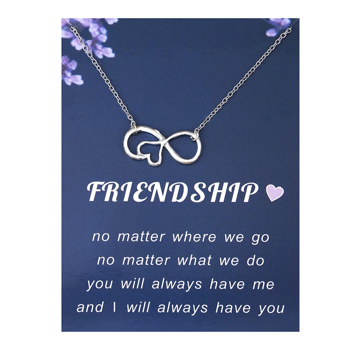 1 Piece Mama Simple Style Infinity Heart Shape Alloy Plating Hollow Out Mother's Day Women's Necklace