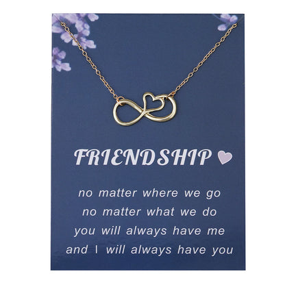 1 Piece Mama Simple Style Infinity Heart Shape Alloy Plating Hollow Out Mother's Day Women's Necklace