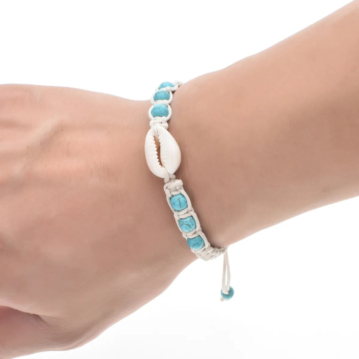 1 Piece Marine Style Starfish Turquoise Rope Shell Unisex Bracelets