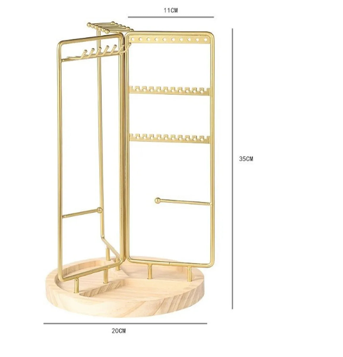 1 Piece Metal Simple Style Solid Color Jewelry Rack