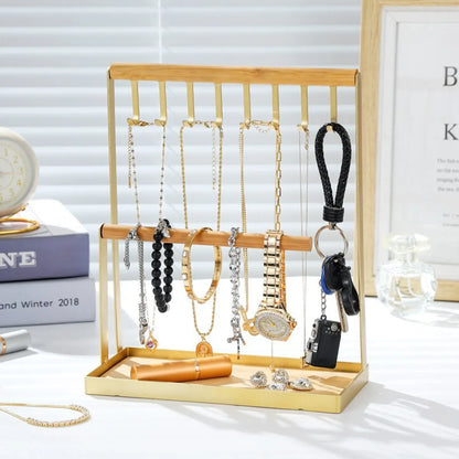 1 Piece Metal Simple Style Solid Color Jewelry Rack