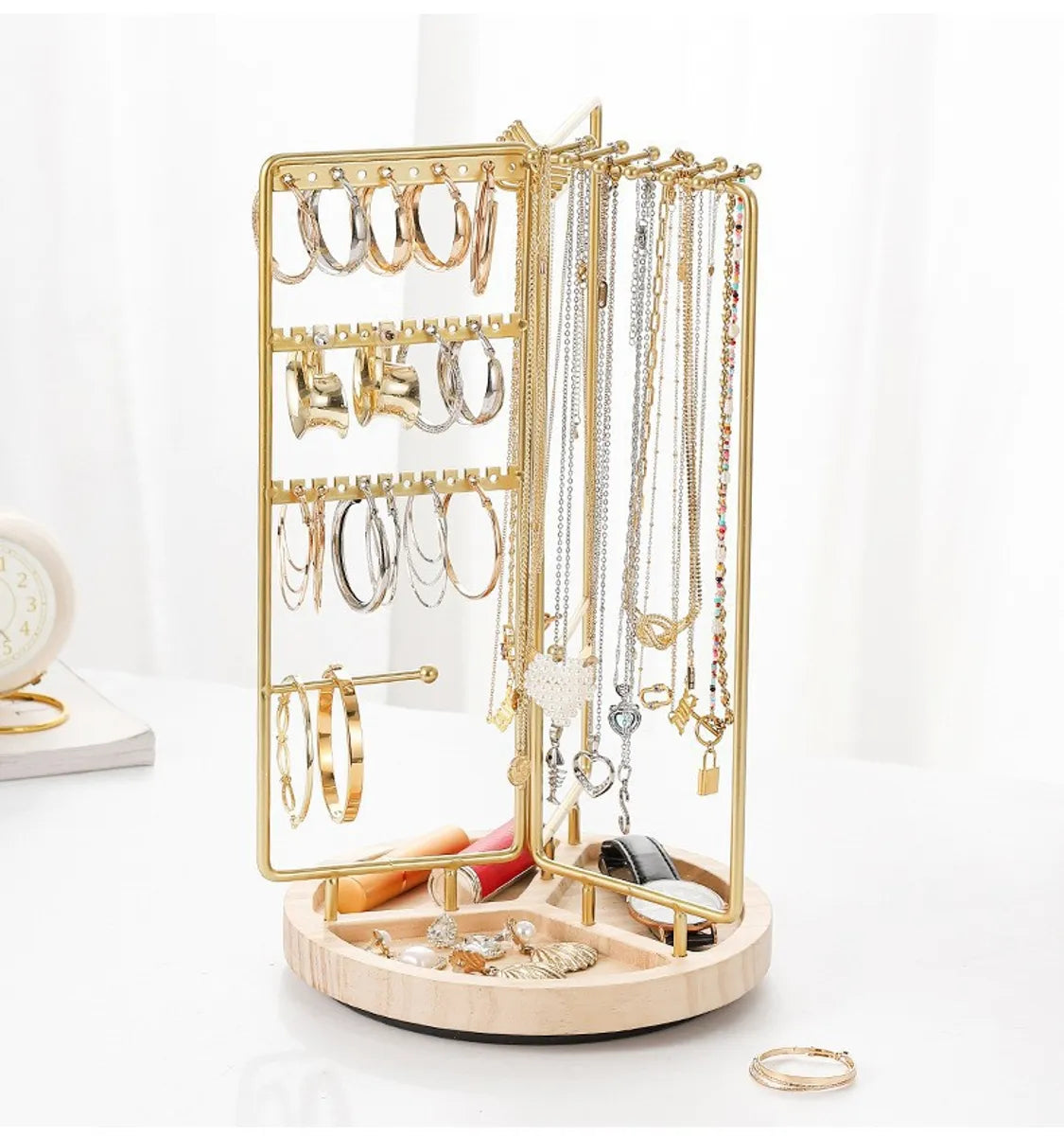 1 Piece Metal Simple Style Solid Color Jewelry Rack